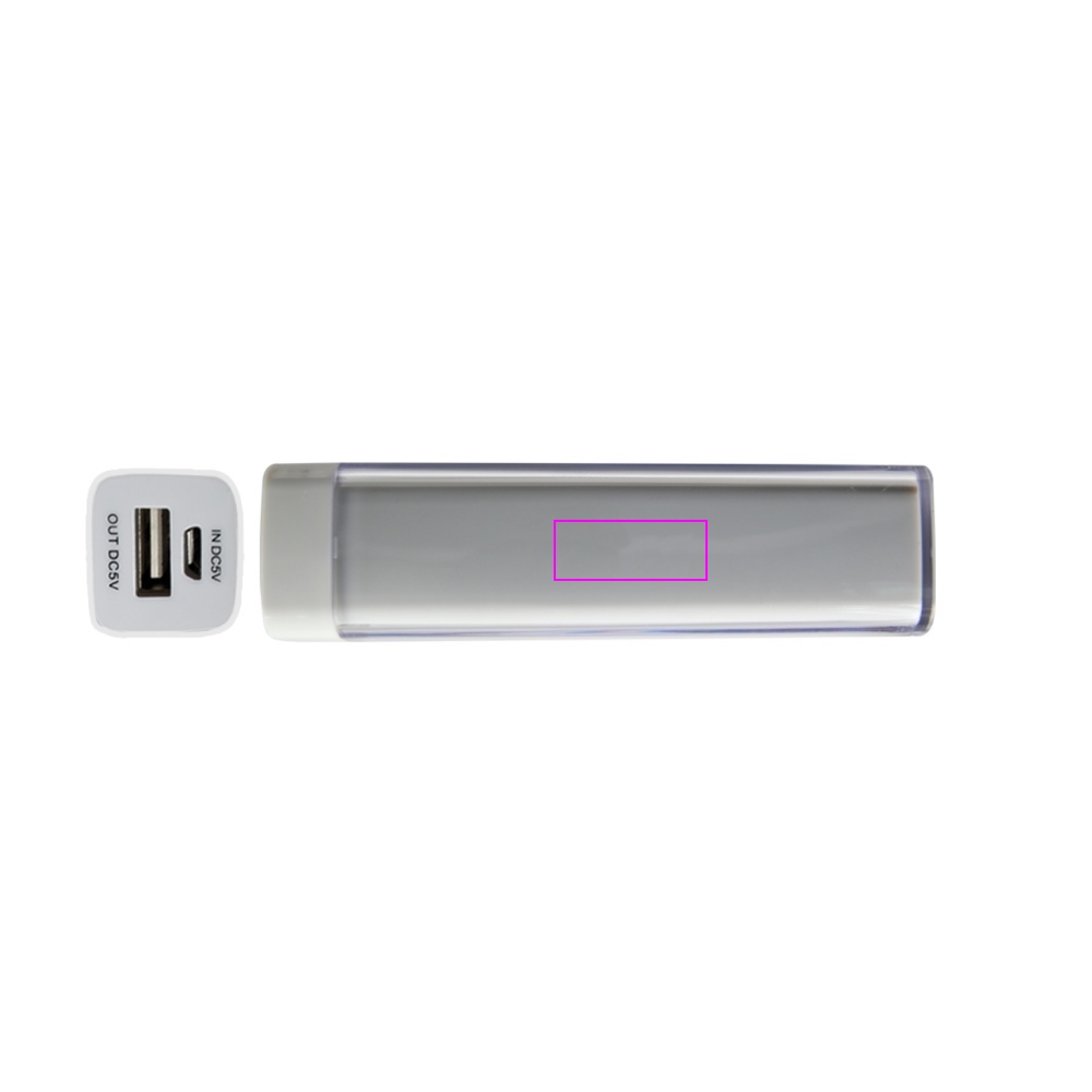 Rejsesæt med powerbank 2200 mAh og stik EXETER