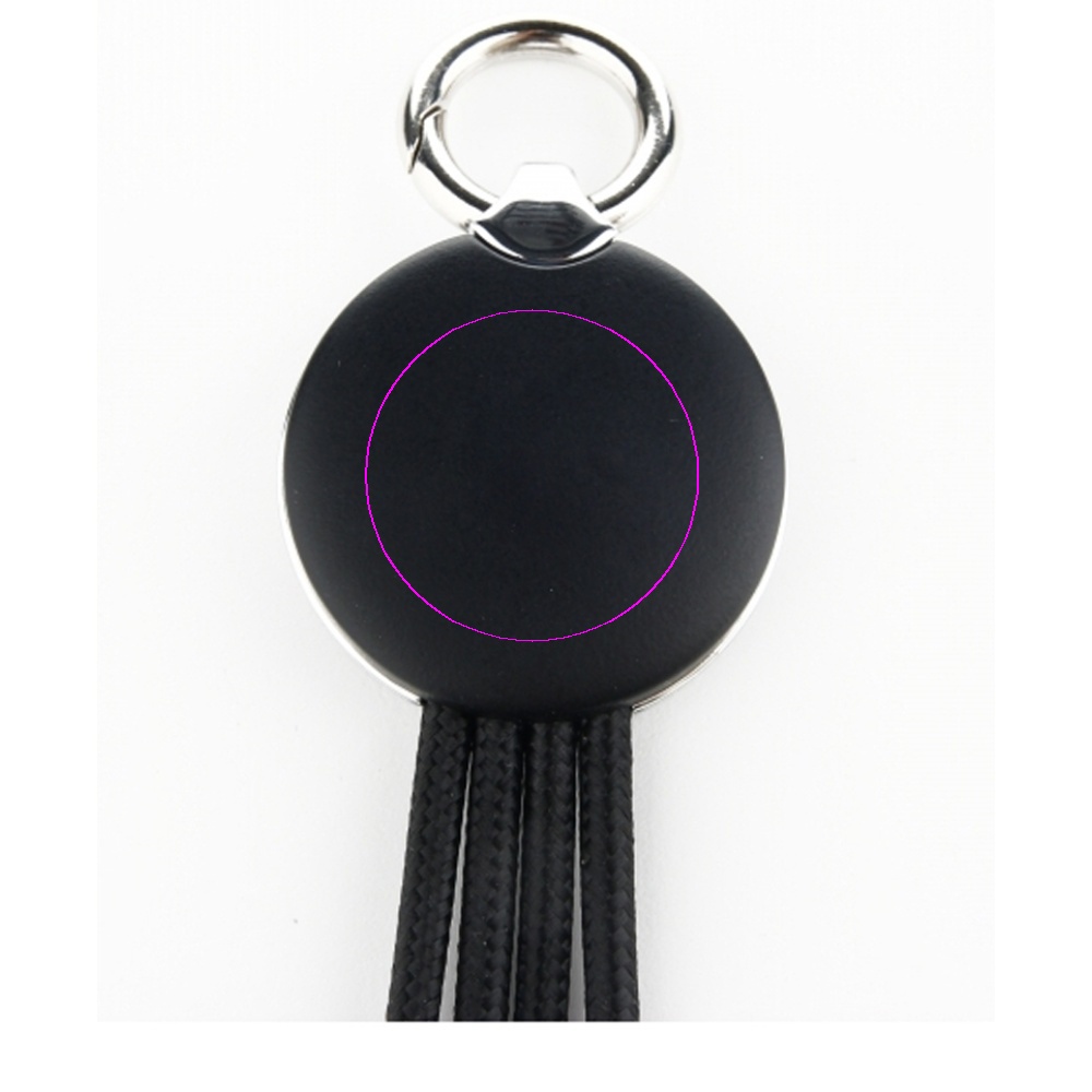 3-i-1 kabel med oplyst logo