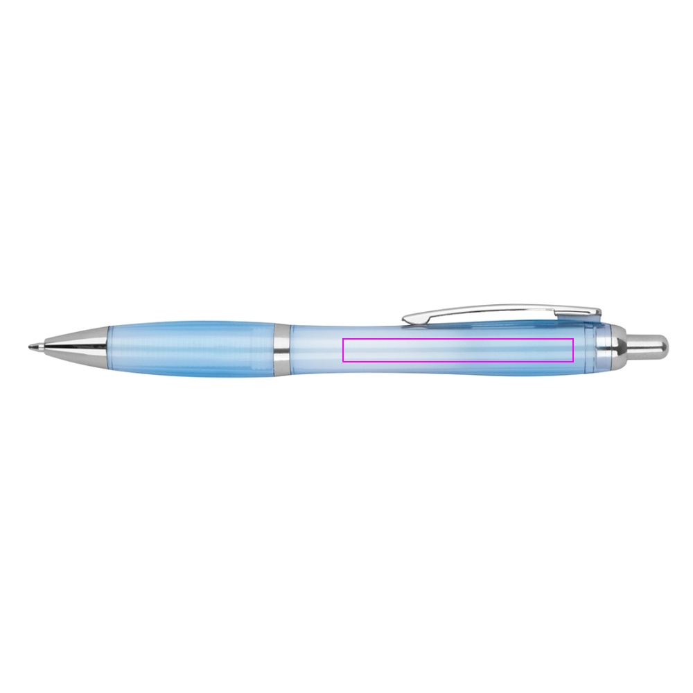 Transparent plastikpen rPET ALKEN