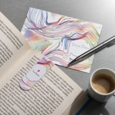 Postkort med bogmærke LIBRO Pierre Cardin