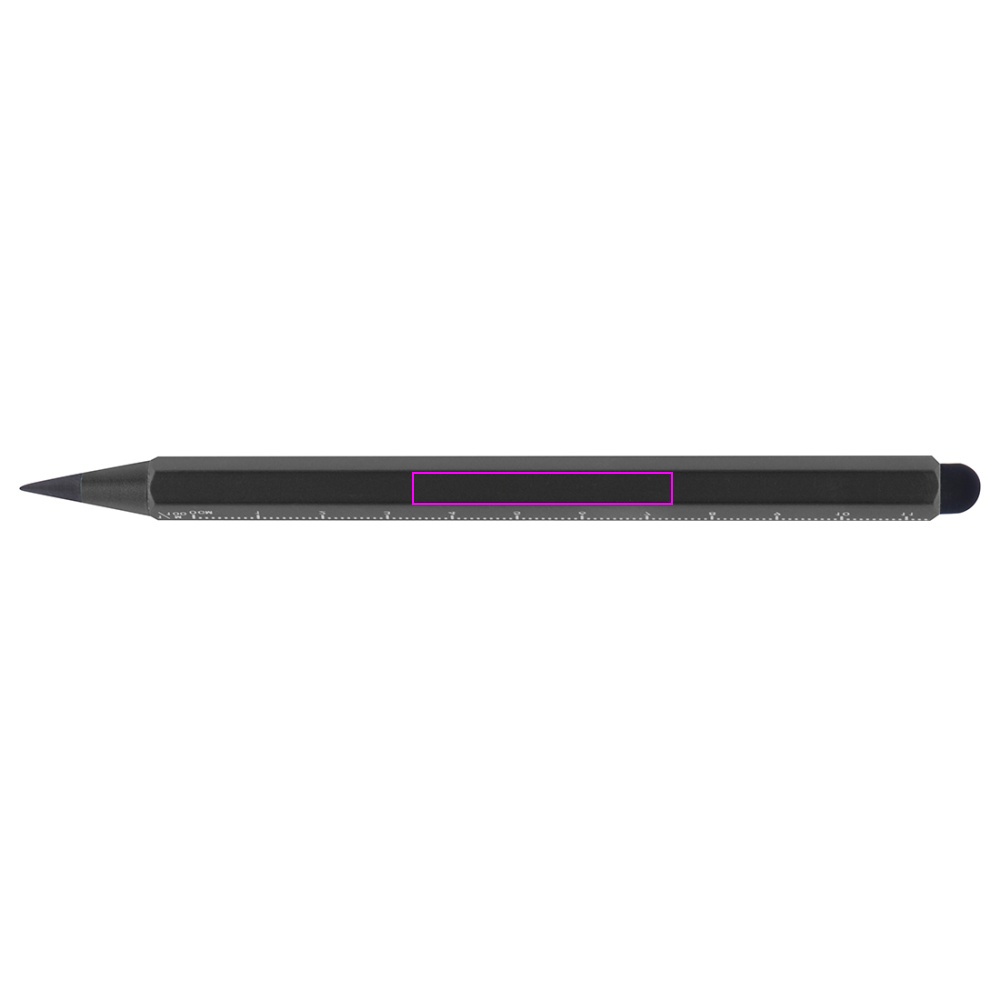 Aluminium pen med lineal HALMSTAD