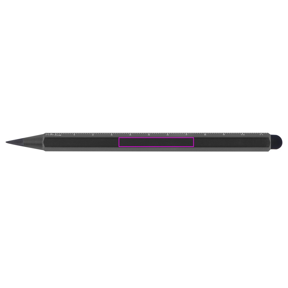 Aluminium pen med lineal HALMSTAD