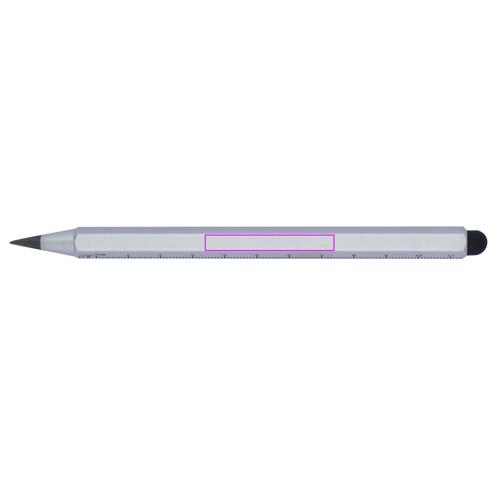 Aluminium pen med lineal HALMSTAD