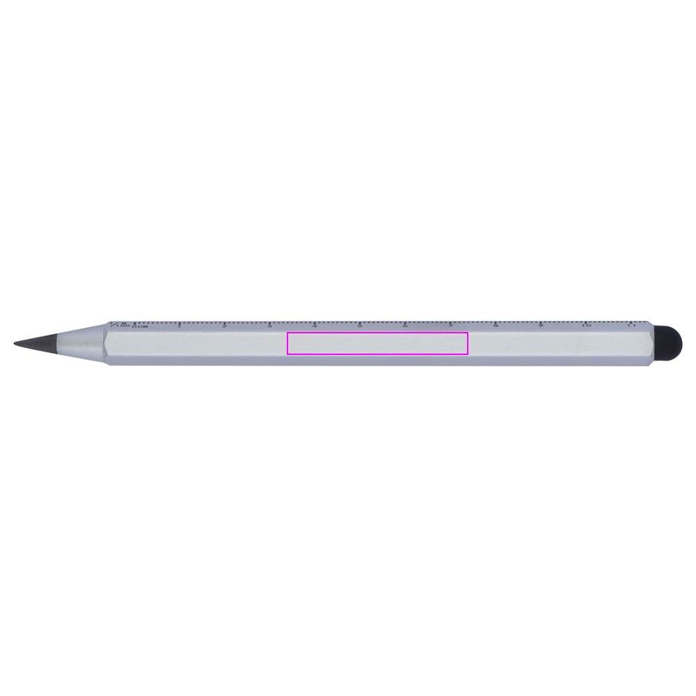 Aluminium pen med lineal HALMSTAD