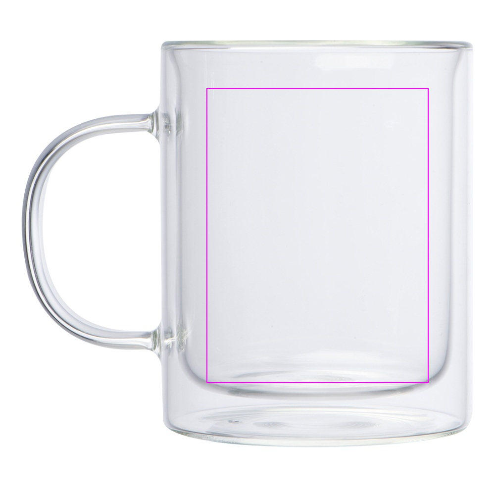 Glas krus med dobbelt væg CARACAS 350 ml