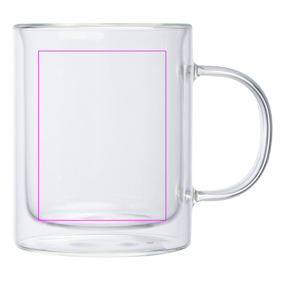 Glas krus med dobbelt væg CARACAS 350 ml