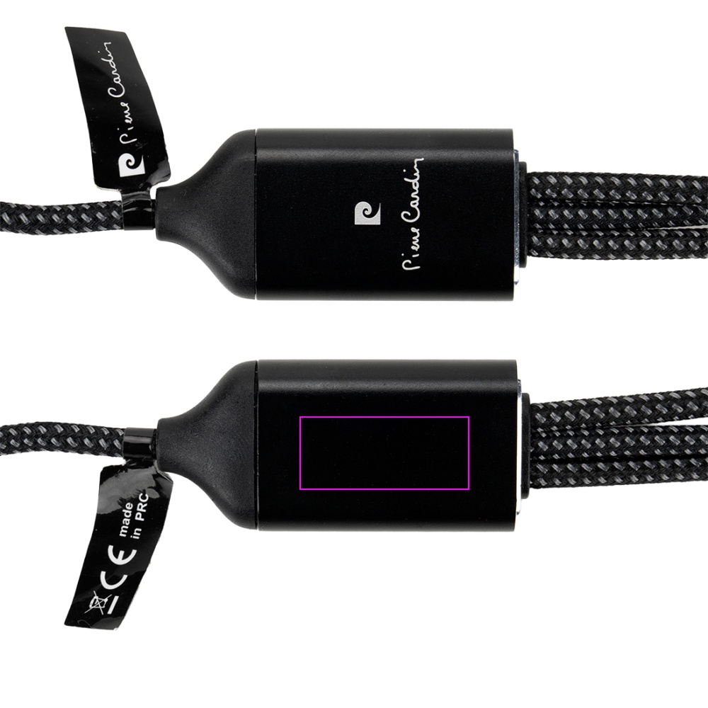 3i1 opladerkabel med oplyst logo Pierre Cardin
