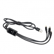 3i1 opladerkabel med oplyst logo Pierre Cardin