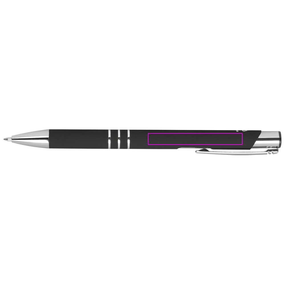 Genbrugt aluminium semi-gel soft touch pen DUNMORE