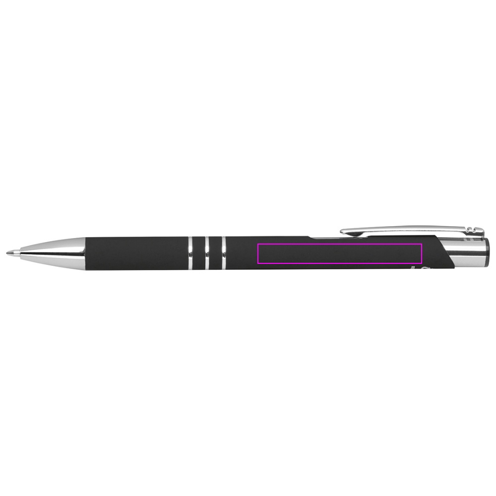 Genbrugt aluminium semi-gel soft touch pen DUNMORE