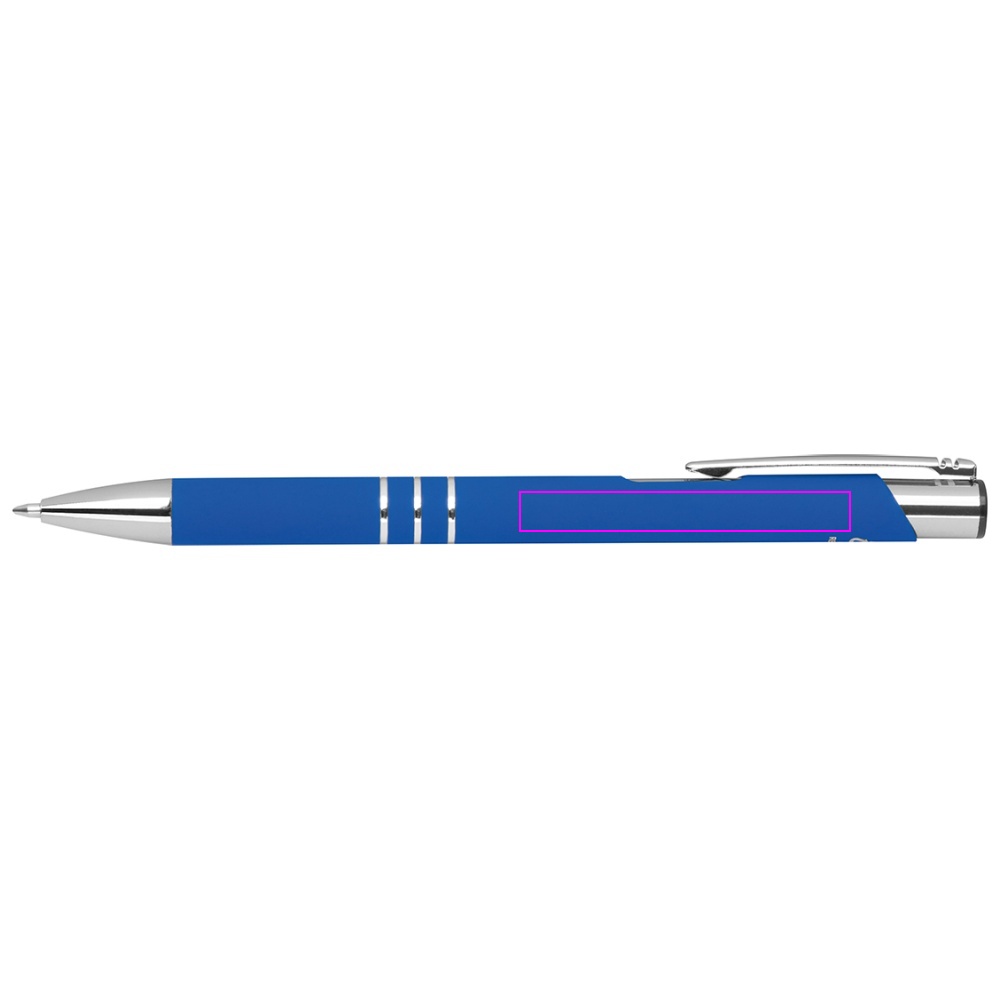 Genbrugt aluminium semi-gel soft touch pen DUNMORE