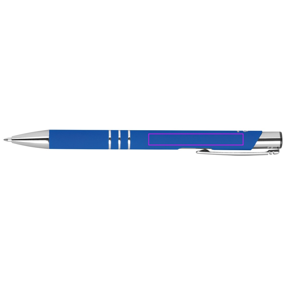 Genbrugt aluminium semi-gel soft touch pen DUNMORE