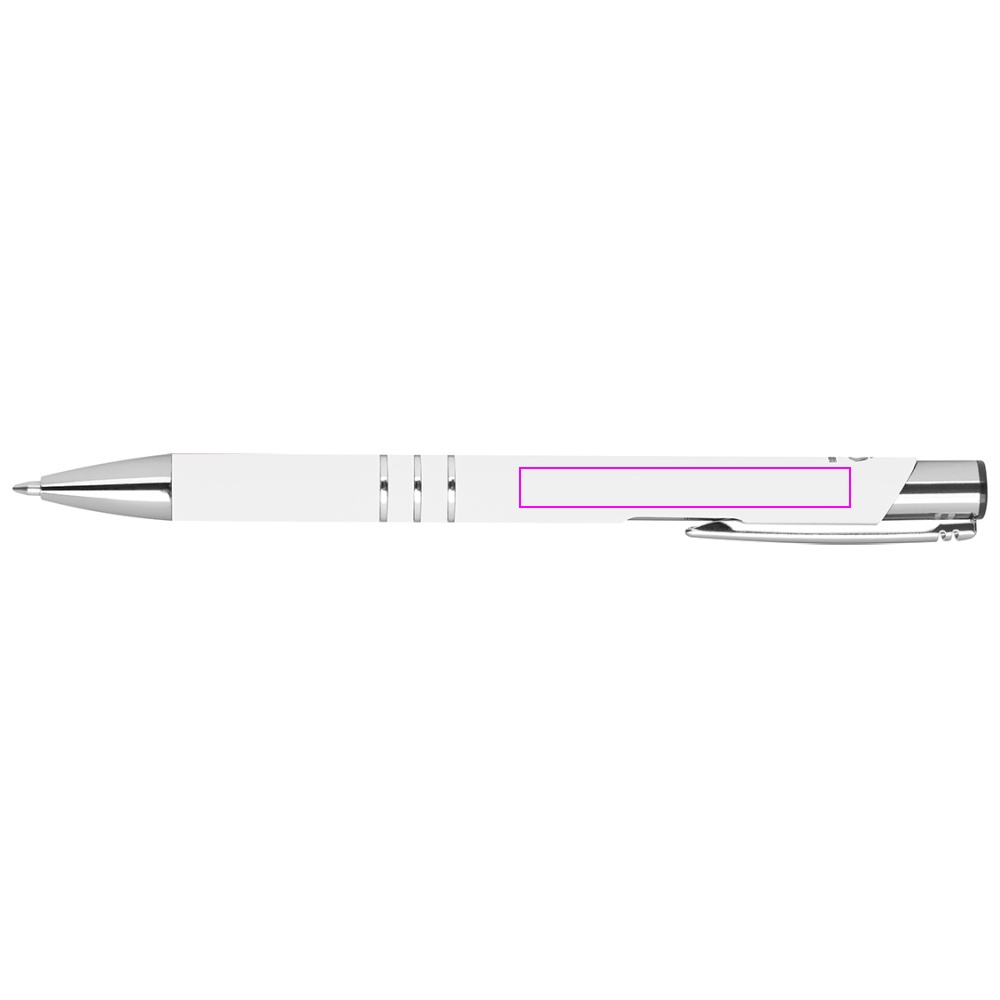 Genbrugt aluminium semi-gel soft touch pen DUNMORE