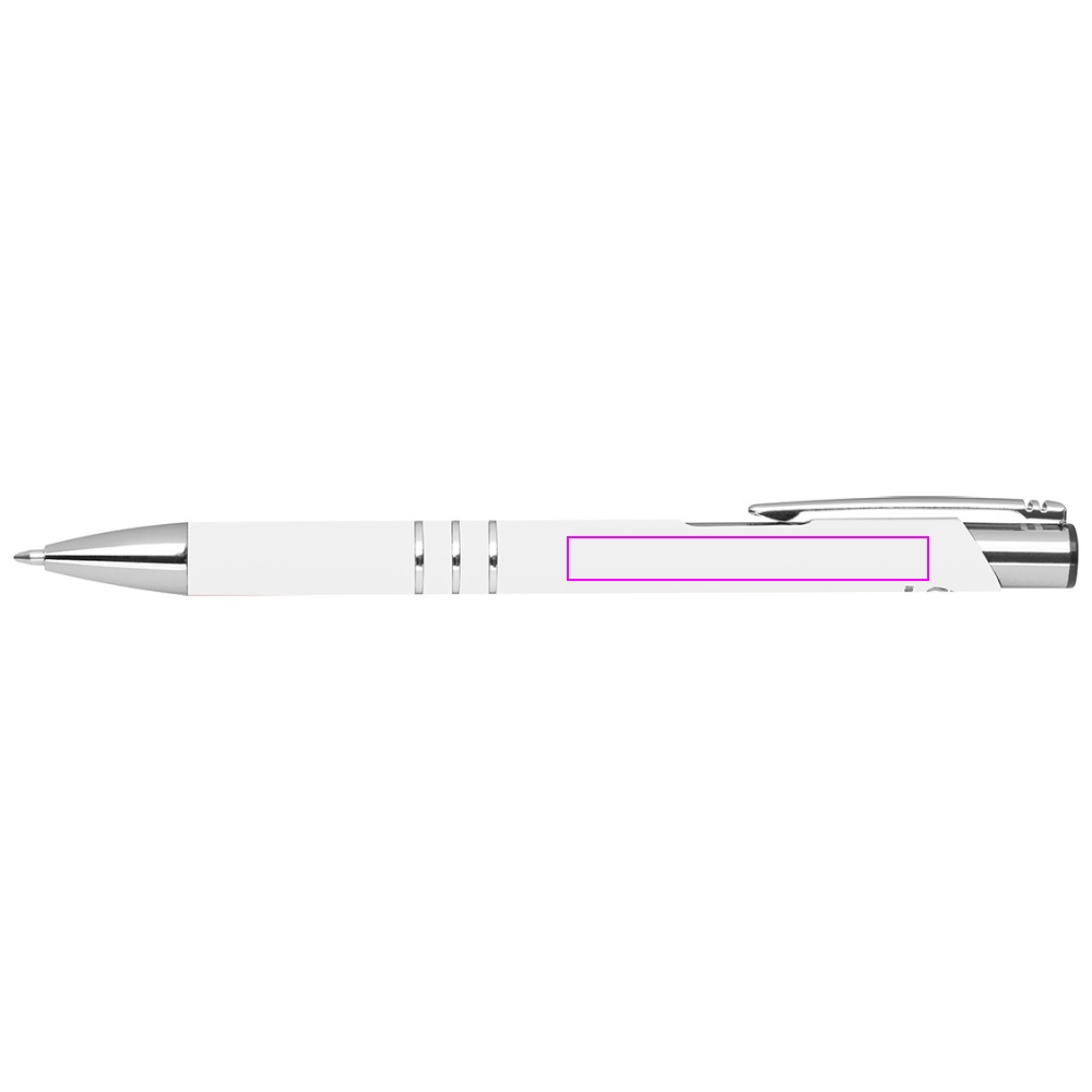Genbrugt aluminium semi-gel soft touch pen DUNMORE