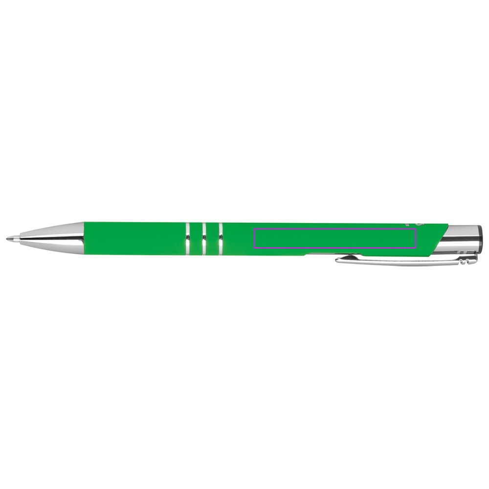 Genbrugt aluminium semi-gel soft touch pen DUNMORE