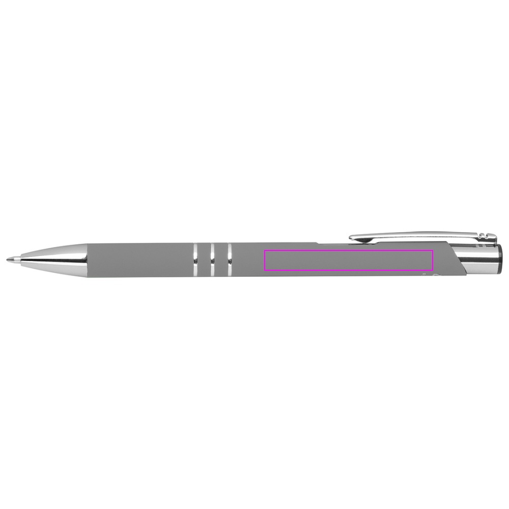 Genbrugt aluminium semi-gel soft touch pen DUNMORE