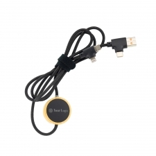 Lang 4-i-1 kabel med oplyst logo