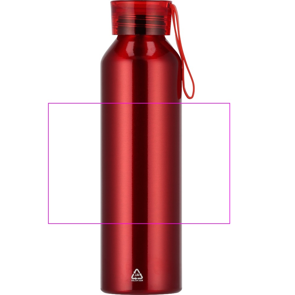 Flaske af genanvendt aluminium CORK 600 ml