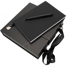 A5 foret notesbog med CHANTAL Pierre Cardin metalpen