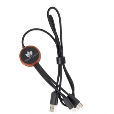 3-i-1-kabel med oplyst logo, LH-ZM04