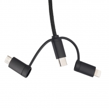 4-i-1-kabel med oplyst logo, LH-ZM02