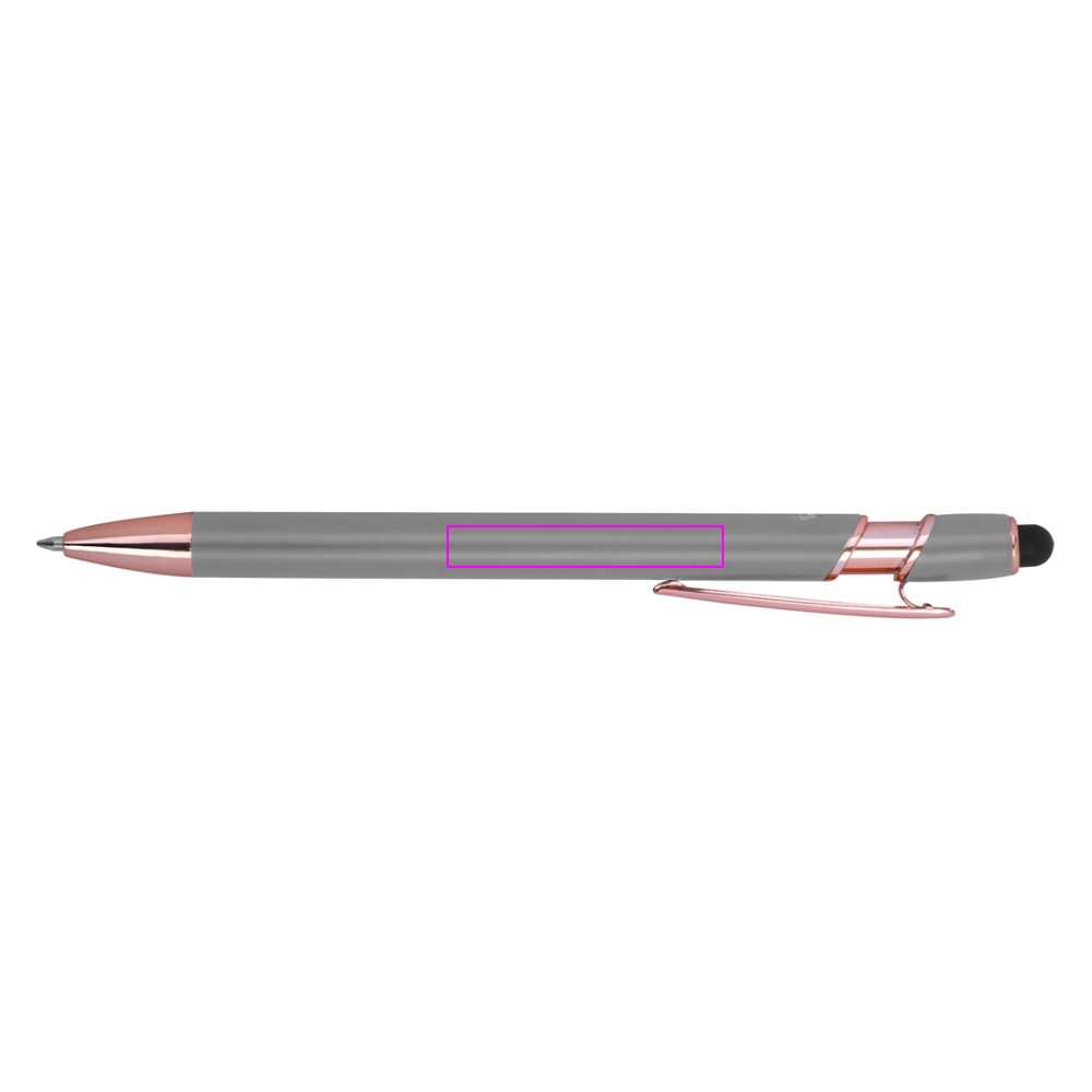 Genanvendt aluminium gel touch pen BELO HORIZONTE