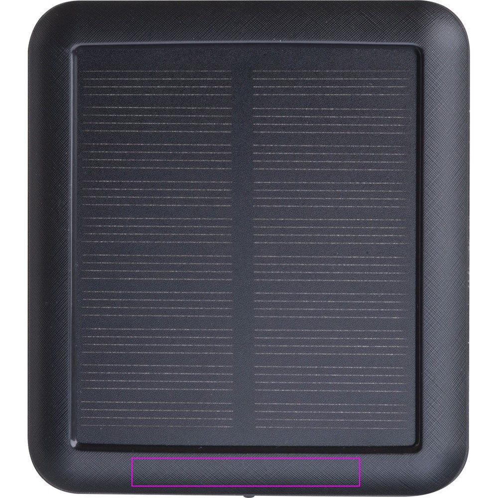 Solcellepowerbank i genanvendt ABS, 10 000 mAh CRETE
