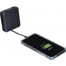 Solcellepowerbank i genanvendt ABS, 10 000 mAh CRETE