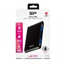 Bærbar USB 3.0-disk Armor A80, 1TB Silicon Power